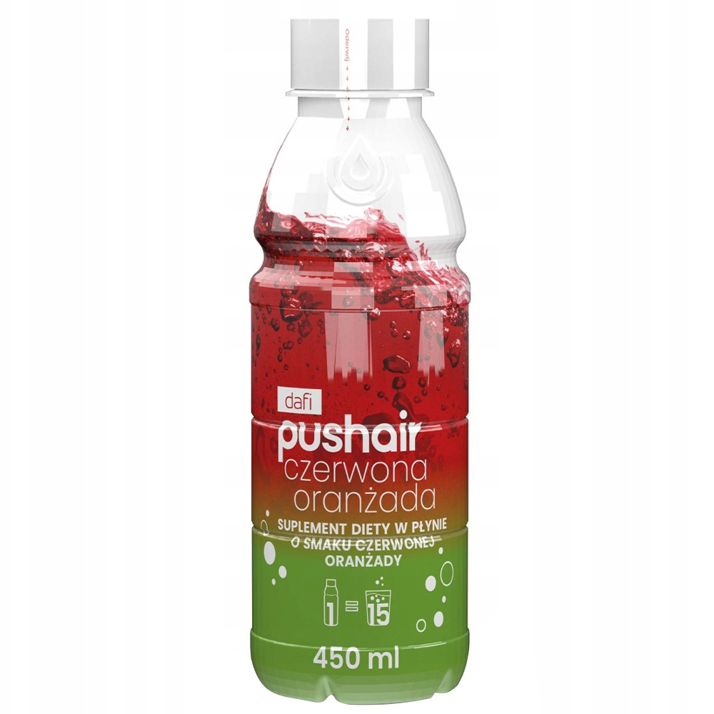 PUSHAIR Sirup mit roter Orangenlimonaden-Geschmack Dafi 450 ml