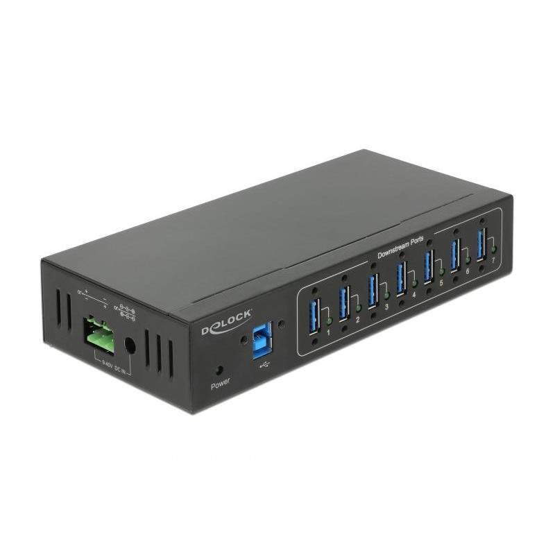 Delock 63311 DELOCK Industrie HUB 7xUSB 3.0 Typ-A 15kV ESD Schutz extern