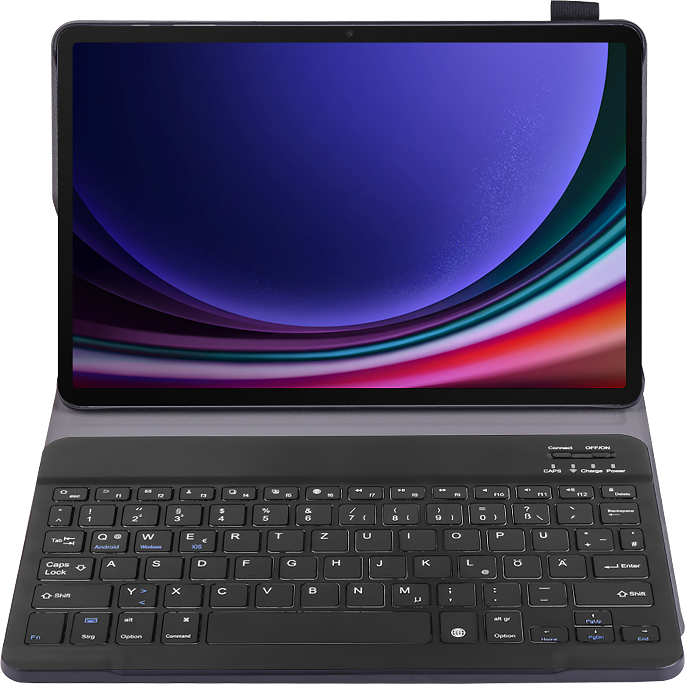 Hülle Samsung Galaxy Tab S10 FE, Galaxy Tab S10 Lite, Galaxy Tab S9, Galaxy Tab S9 FE Schutzhülle - Cazy - Schwarz SGTS9BKCZ