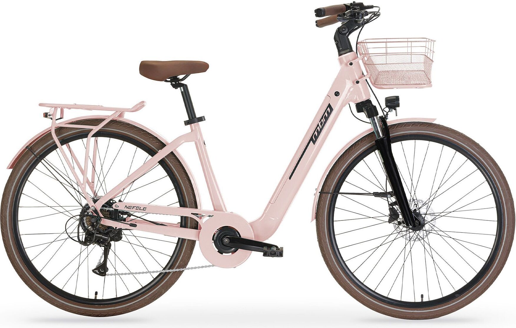 MBM Elektro-Citybike NEFELE 26 Zoll, rosa