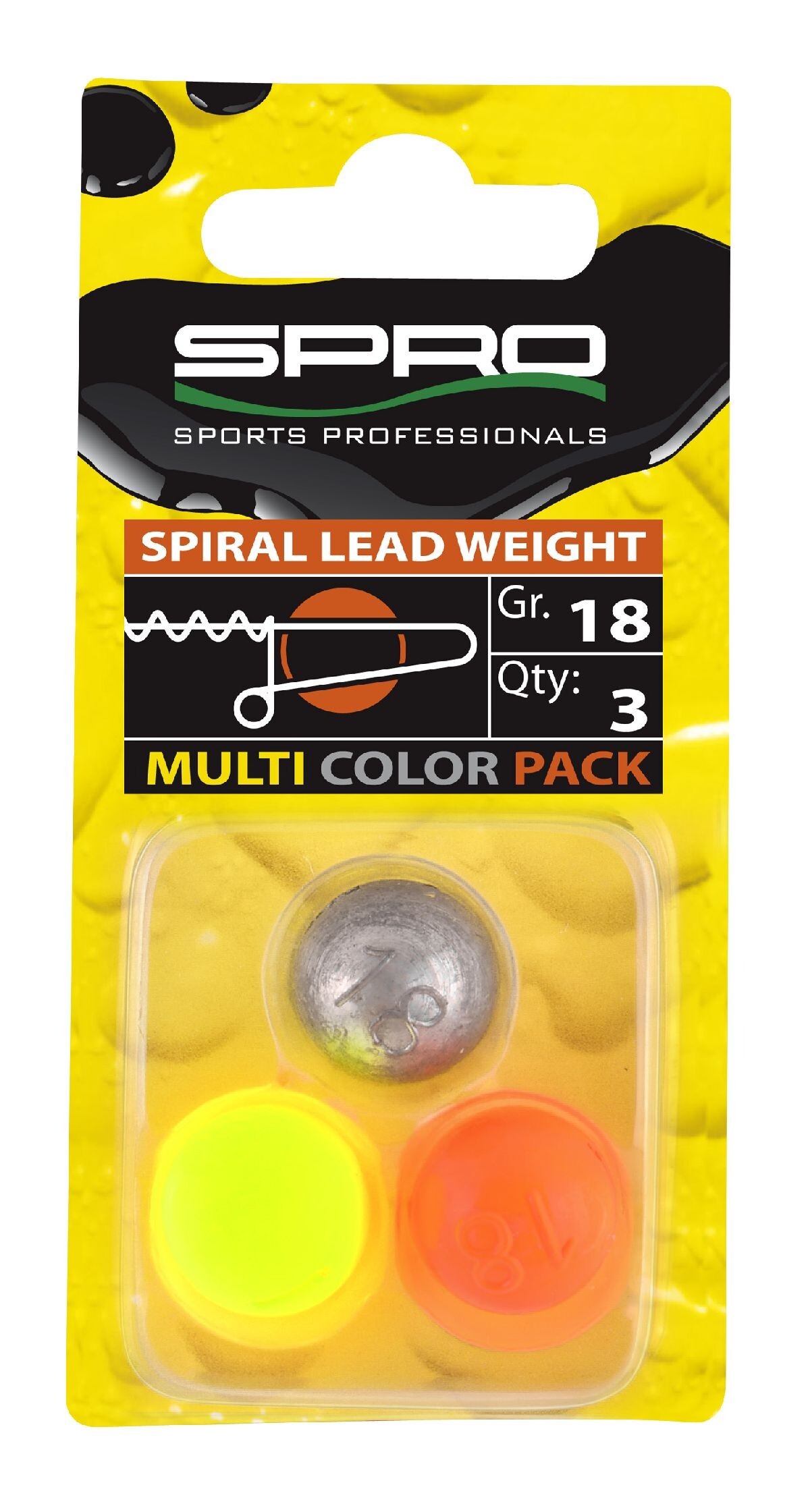 Spro Spiral Weights Assorti - 3 Bleigewichte, Gewicht:18g 4628105
