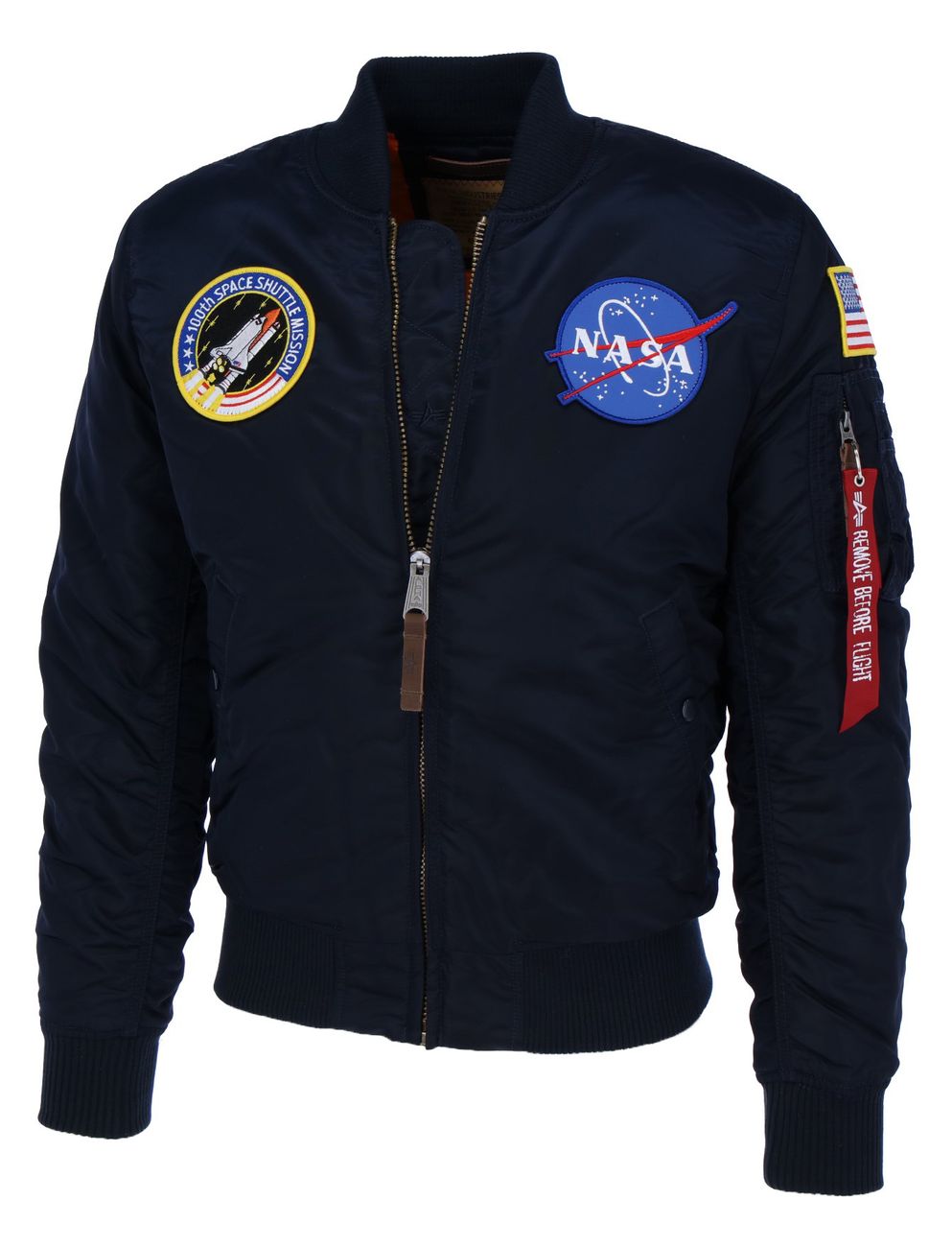 ALPHA INDUSTRIES MA-1 VF NASA Herren Fliegerjacke 166107, Größe:XXL, Alpha Industries Farben:Rep.Blue NEW-27614
