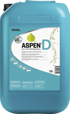 Alkylatdiesel Aspen fertig gemischt 25 L für Gartenmaschinen und Forstgeräte