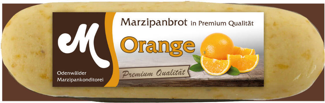 Odenwälder Marzipan Konditorei Odenwälder Marzipan Brot Orangen köstliches Edelmarzipan 95g 25962-25962