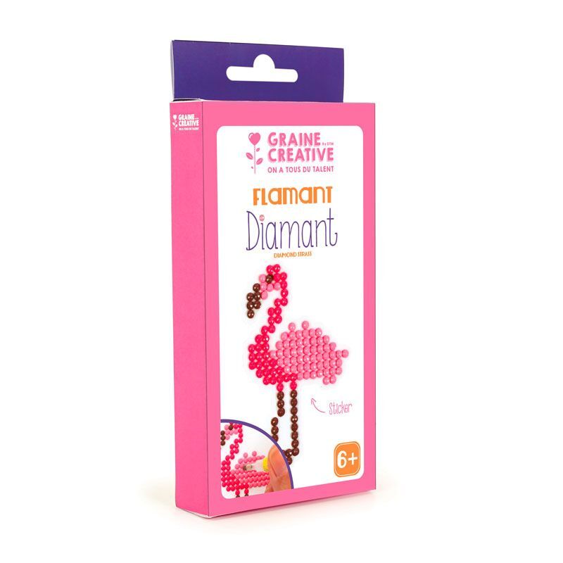 Graine Créative Bausatz Diamant-Malerei - Flammende Rose 750215