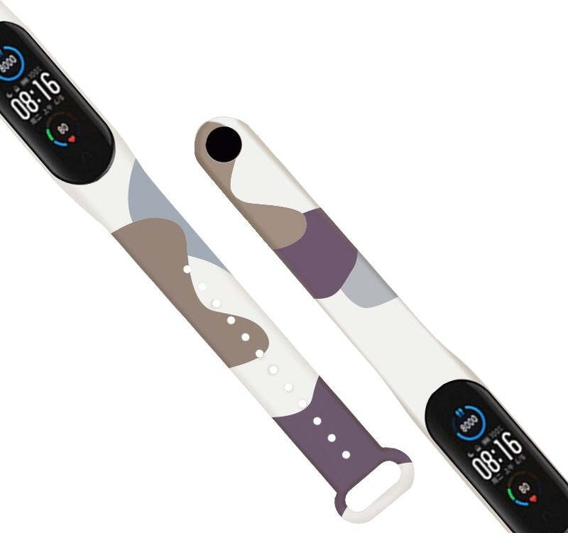 Náhradný silikónový náramok Moro Camo pre Xiaomi Mi Band 5/Mi Band 6, Camouflage-16