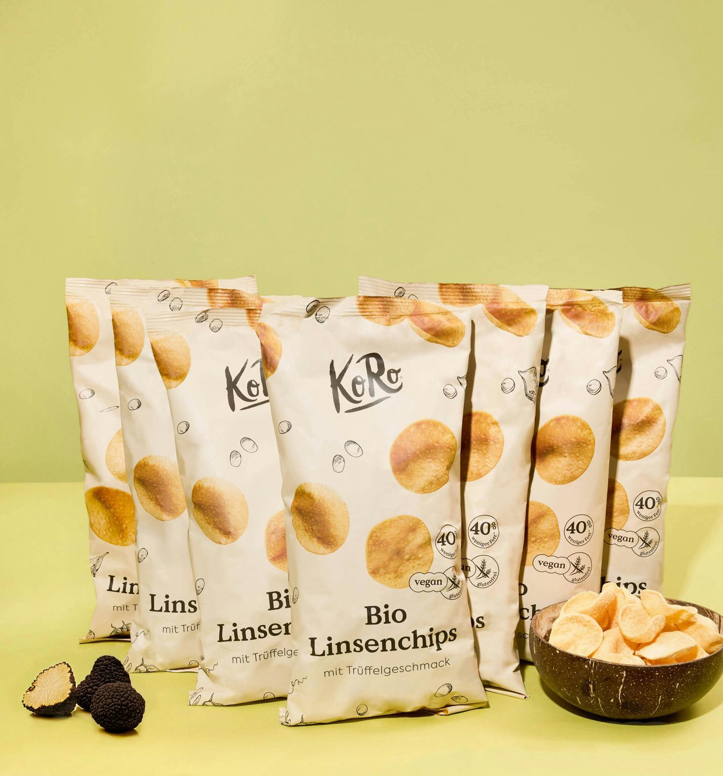 KoRo | Linsenchips mit Trüffelgeschmack 7 x 100 g