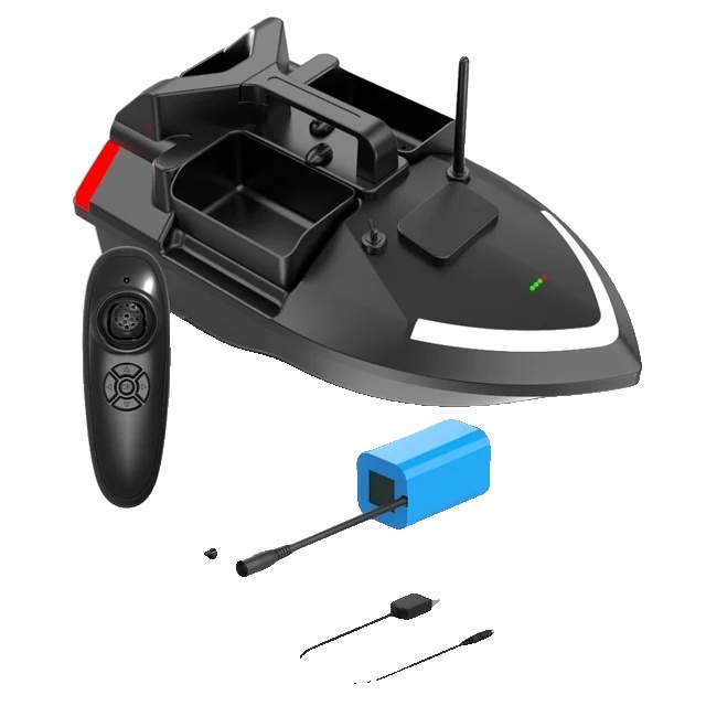 GPS rybársky čln s návnadou, 500m diaľkové ovládanie, dvojmotorový rybársky vyhľadávač, V801 12000mAh