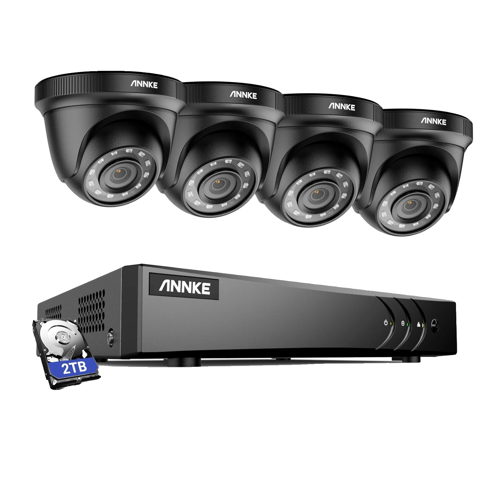 Monitorovací kamerový systém, rozlíšenie 5 MP, nočné videnie do 30 metrov, 2 TB