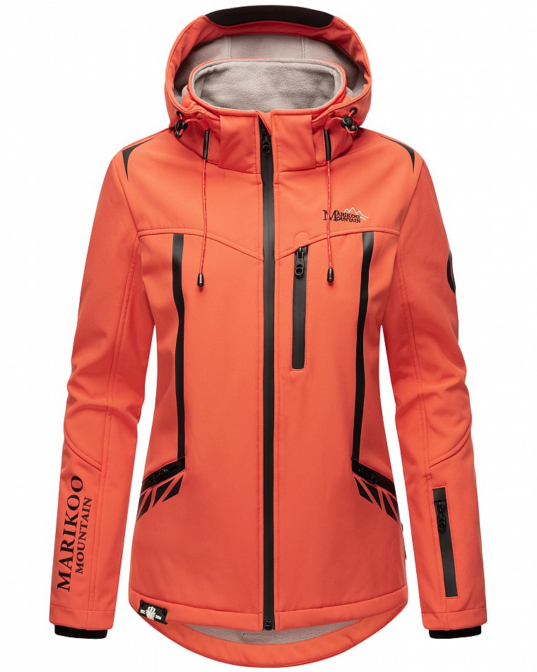 Veste Femme Marikoo Softshell Soulinaa - Imperméable, Coupe-vent, Déperlant - Idéale Randonnée Et Ville