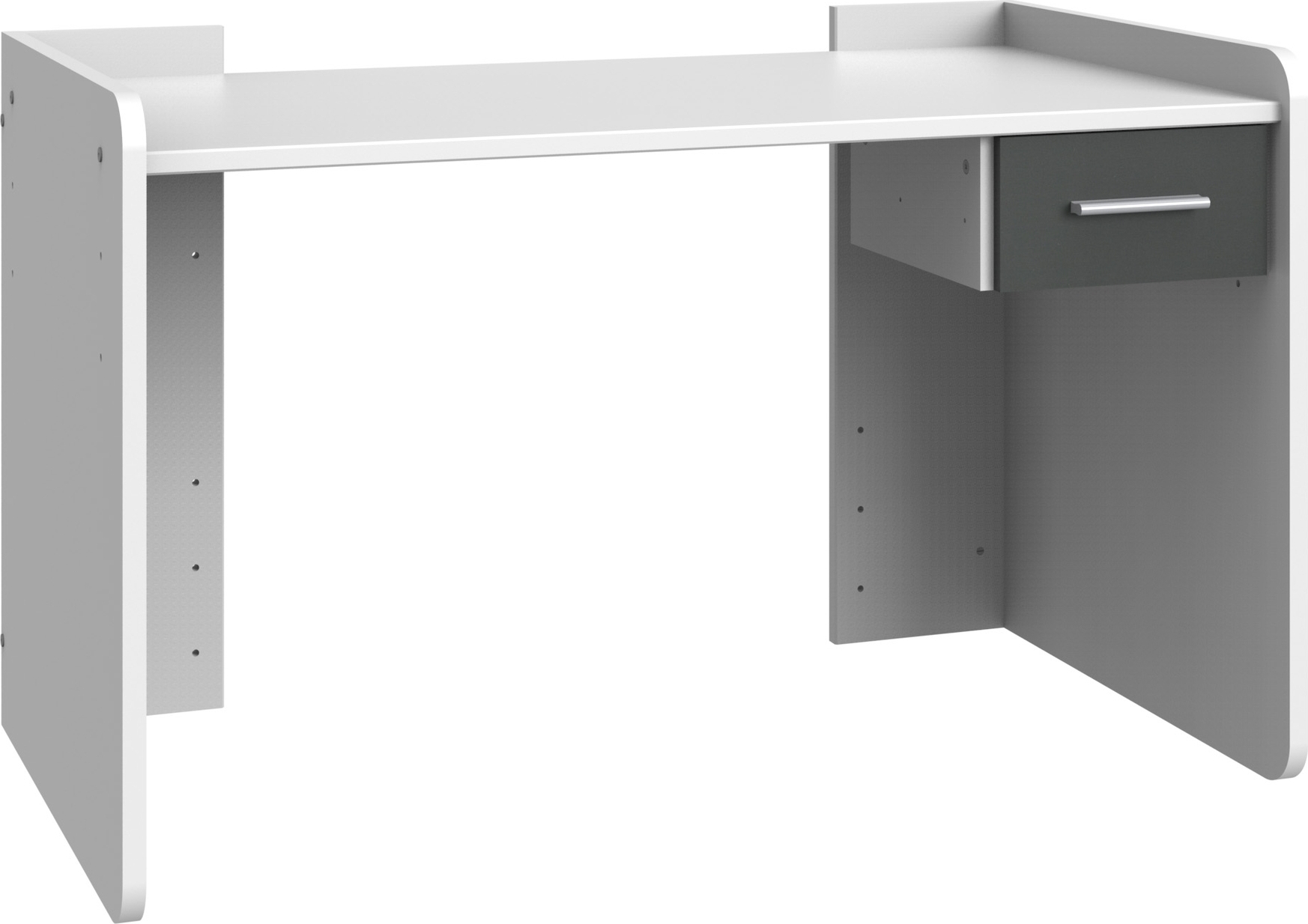 Kinderschreibtisch >Joker< (B/H/T: 124x77x70 cm) in Weiß - 124x77x70cm (BxHxT)
