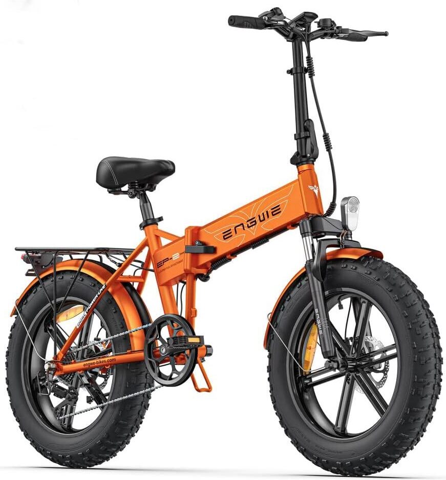 ENGWE EP-2PRO dámske e-bike skladacie bicykle fatbike pánske e-bike skladacie bicykle 20 palcov s batériou 48V / 13AH, dámske e-bike skladacie ebikes 150kg elektrický bicykel oranžový