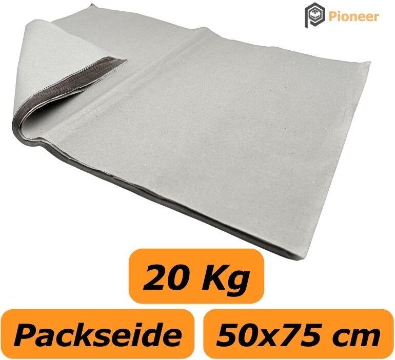Pioneer 20 Kg Packseide 50 x 75 cm 30g/m² Seiden Papier Packpapier Grau PS-28GY-50075