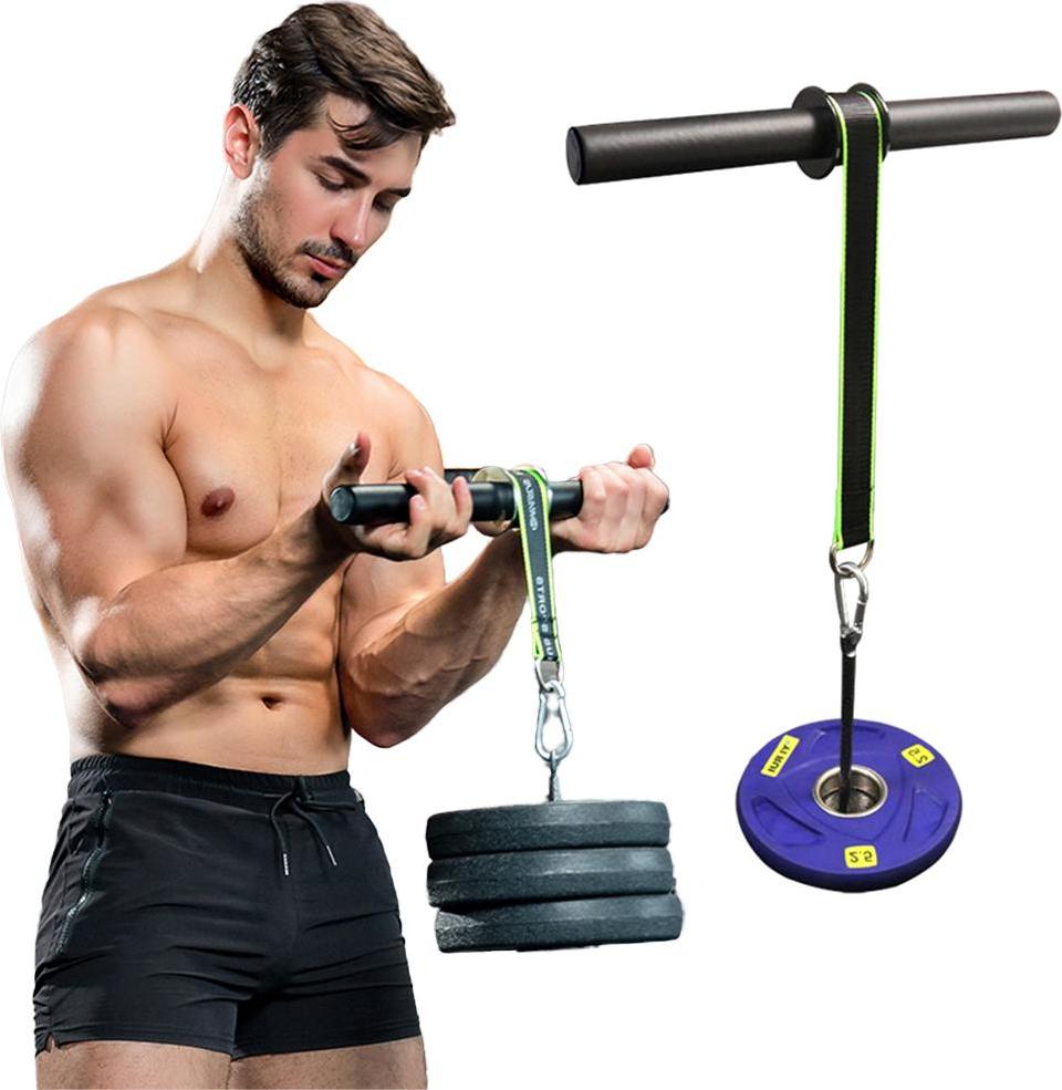 Fokelyi Unterarm-Handgelenk-Roller, Fitnessgerät für die Armmuskulatur, Krafttrainingsgerät für die Unterarmmuskulatur, Hantelseil mit Kettlebell-Halterung KAU-ED-LYS-PH-20260108-164
