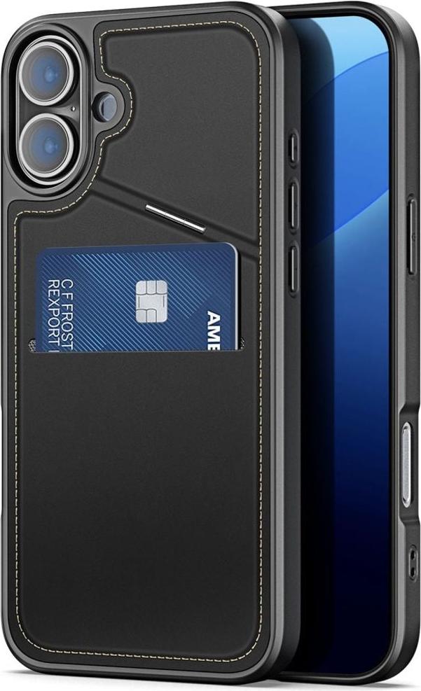 DUX DUCIS RAFI II MAG puzdro na mobilný telefón so stojanom kompatibilné s MagSafe vhodné pre IPHONE 16 Plus čierne