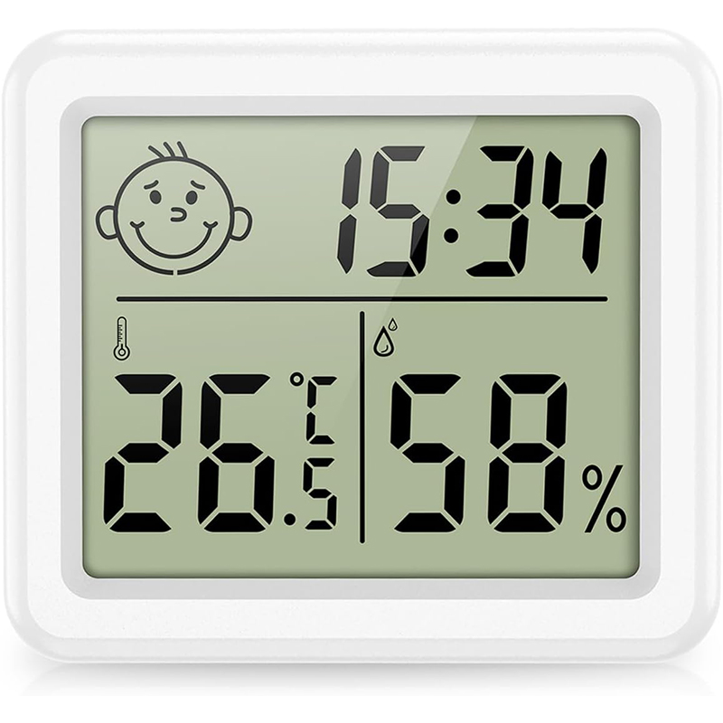 PEARL Digital-Hygro-/Thermometer mit Schimmel-Alarm & Komfort-Anzeige, weiß  oder