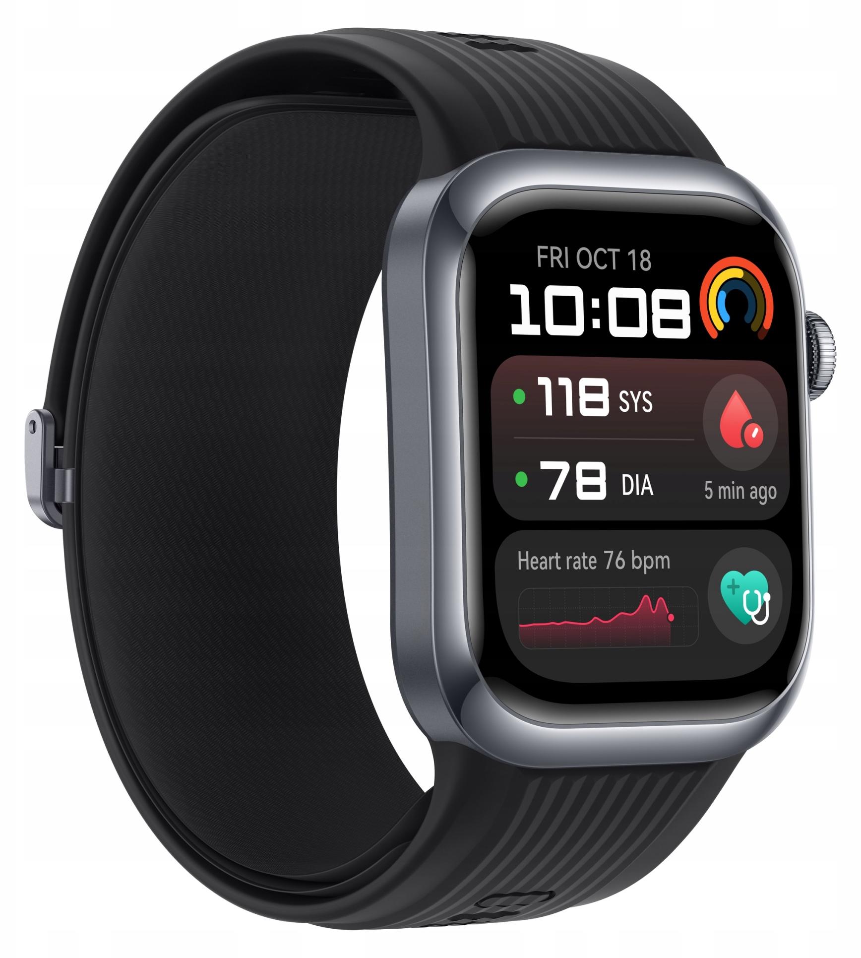 Smartwatch Huawei Watch D2 Schwarz 24H Blutdruckmessung, EKG, 80 Modi Lca-B10