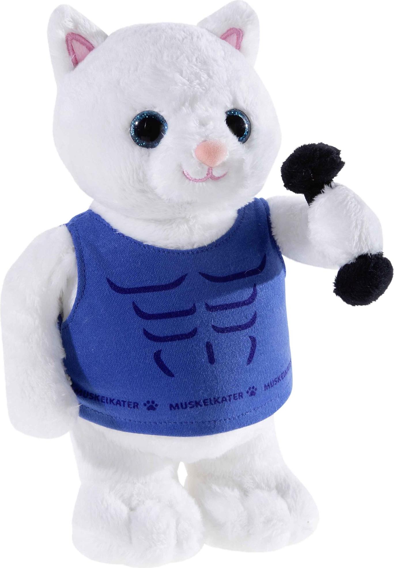 Heunec Plüsch Kuscheltier Muskelkater Fitnessfreund 24 cm Plüschkater 325777