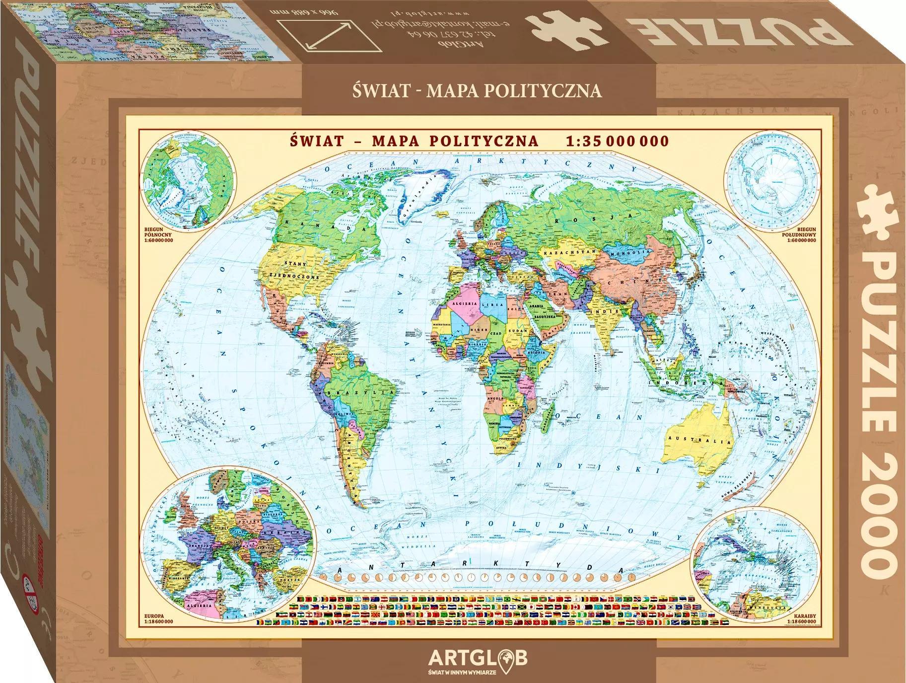 Demart Puzzle - Politische Welt 2 000 el