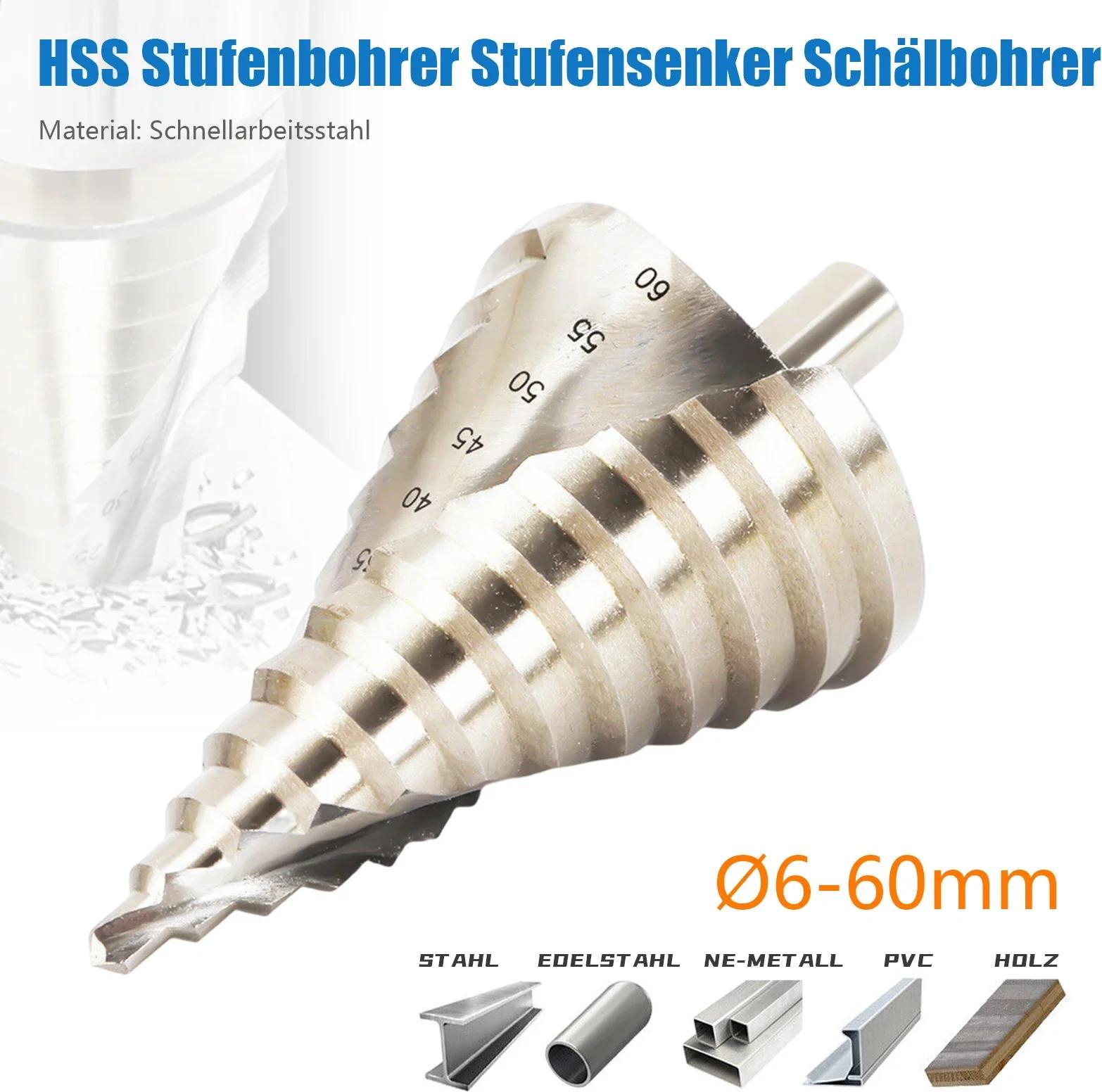 StarTech Stufenbohrer/Pagodenbohrer - Pagodenform - Für Holzbearbeitung - Stahl - Silber