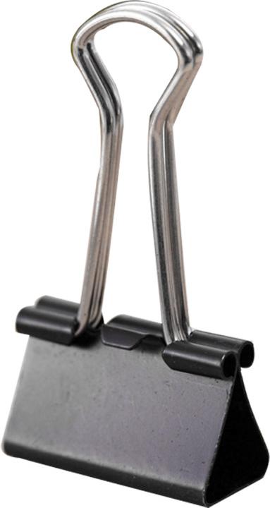 Gistuch Metalldateien Clip Paper Binder Dokument Halter Bindungsklemme Büro Briefpapier (25 mm)