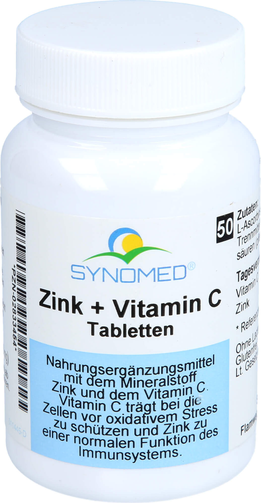 Synomed GmbH Zink+vit C Synomed, 50 St TAB 02833454