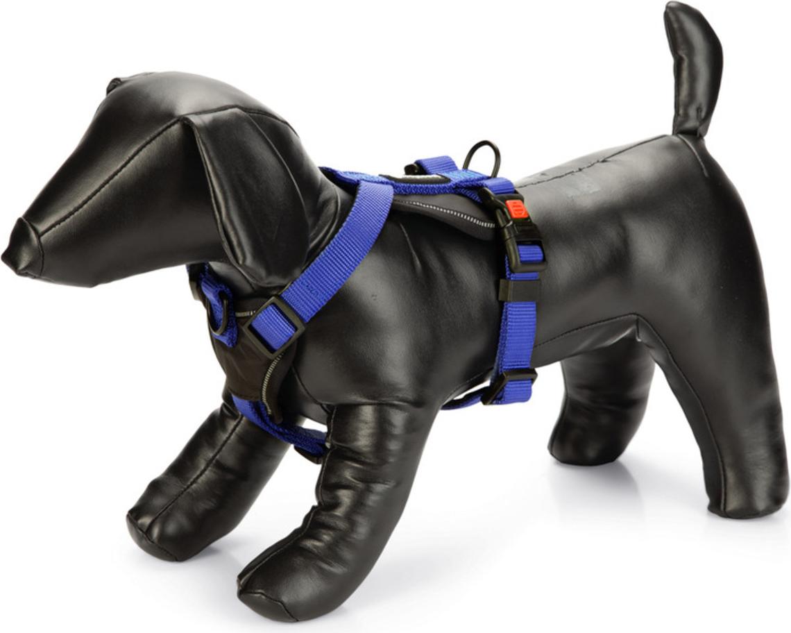 Karlie Art Sportiv Premium Y-Geschirr - Hundegeschirre - Nylon - Blau - 60-76x2,5 cm 52228811