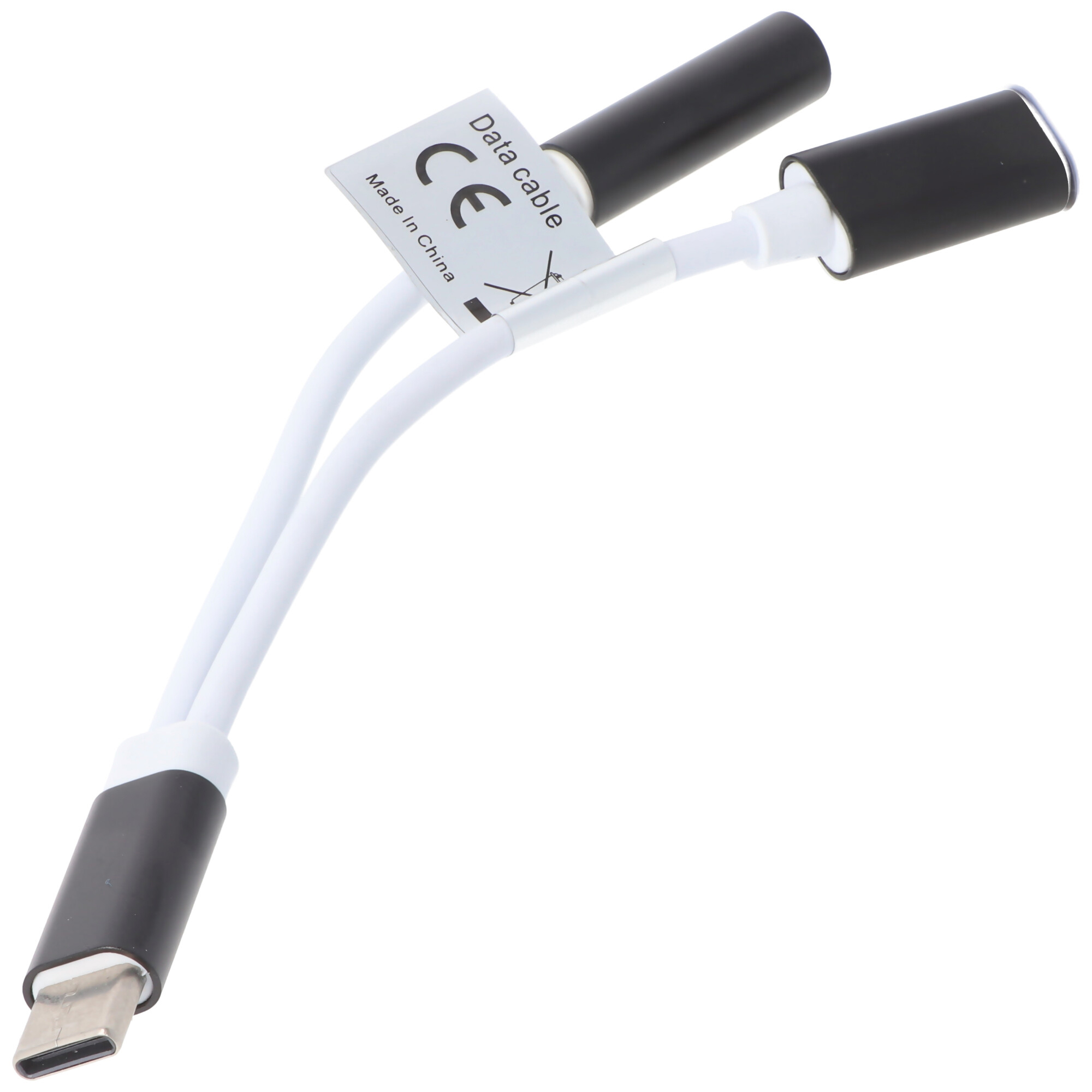 2IN1 AUDIO ADAPTÉR USB TYP C USB-C na 3,5MM STEREO - KÁBEL A NABÍJACÍ KONEKTOR