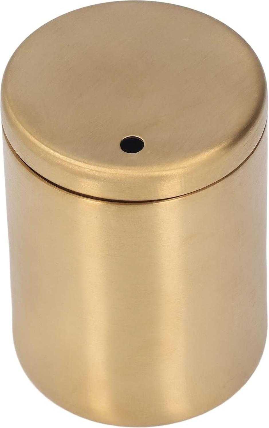 Markenlos Zahnstocher Halter Spender - RVS Zahnstocher Container Verdickung Zahnstocher Case Aufbewahrungsbox Organizer (Gold)