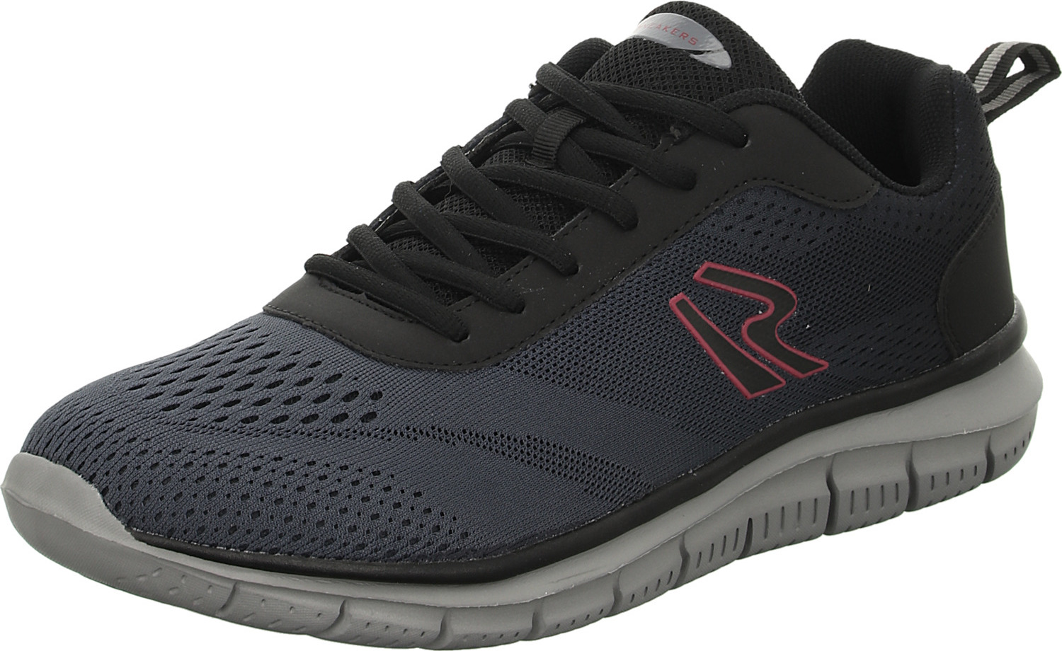 Sneakers Herren-Sneaker Schwarz-Grau, Farbe:schwarz, EU Größe:42 RJ23-092-BK