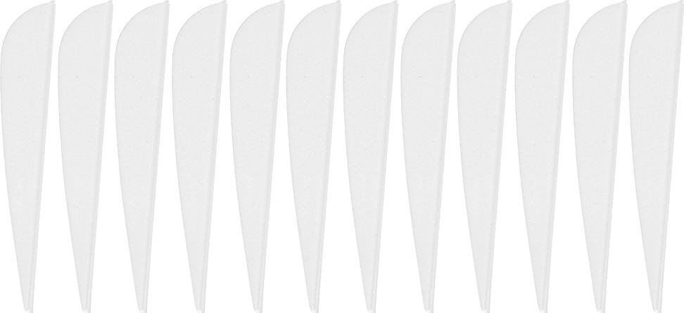 Gistuch 12 PCs 3 Zoll Feder DIY Pfeil fletching Accessoires für Schießen des Bogenschießens (weiß)