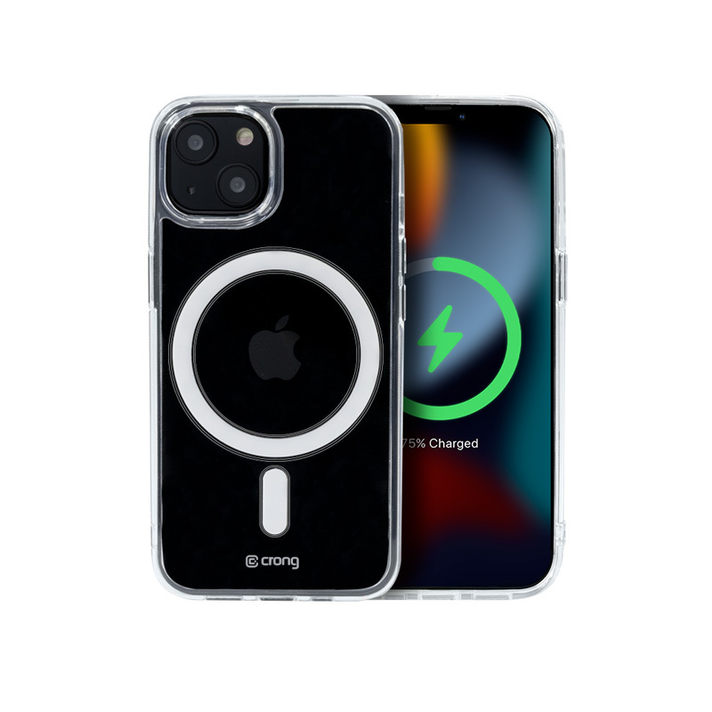 Crong Clear MAG Cover - kryt pre iPhone 13 mini MagSafe (priehľadný)