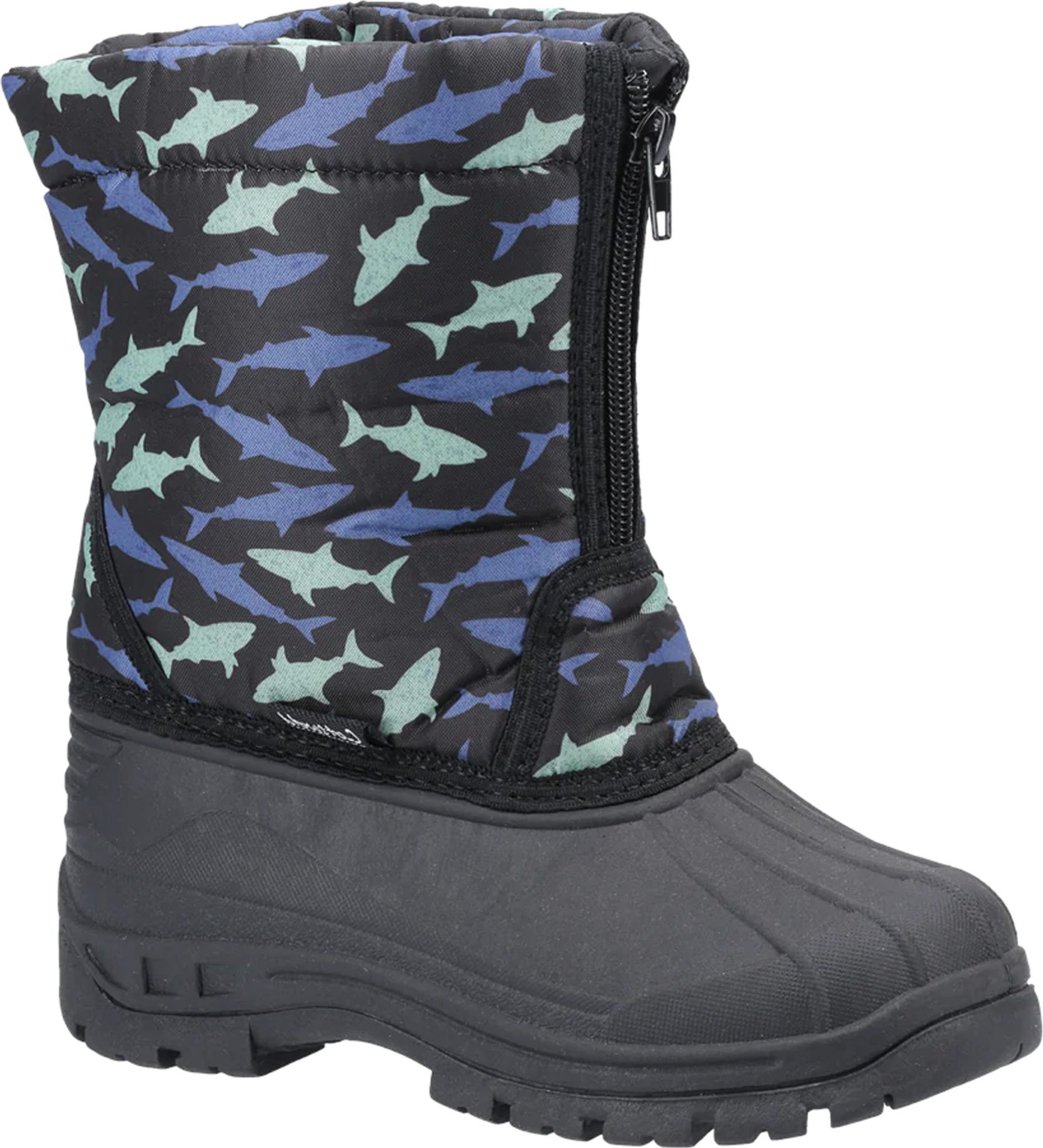 Cotswold - Detské snehové topánky "Iceberg", žraločie FS8381 (31 EU) (Black)