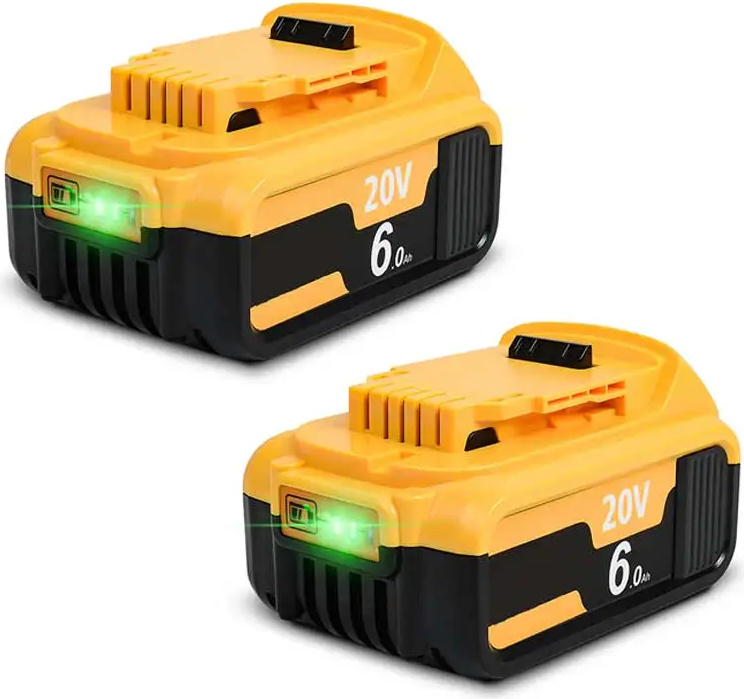 Li-Ion akumulátor, kapacita 6000 mAh/9000 mAh, kompatibilný so sériou DeWalt DCB180 , 2 kusy 6,0 Ah
