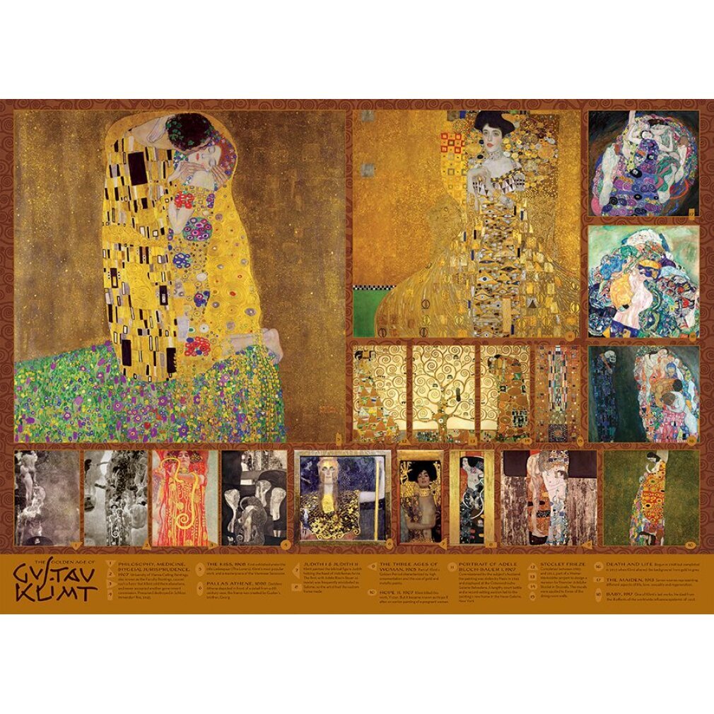 COBBLE HILL Puzzle Das Goldene Zeitalter von Gustav Klimt 1000 Teile
