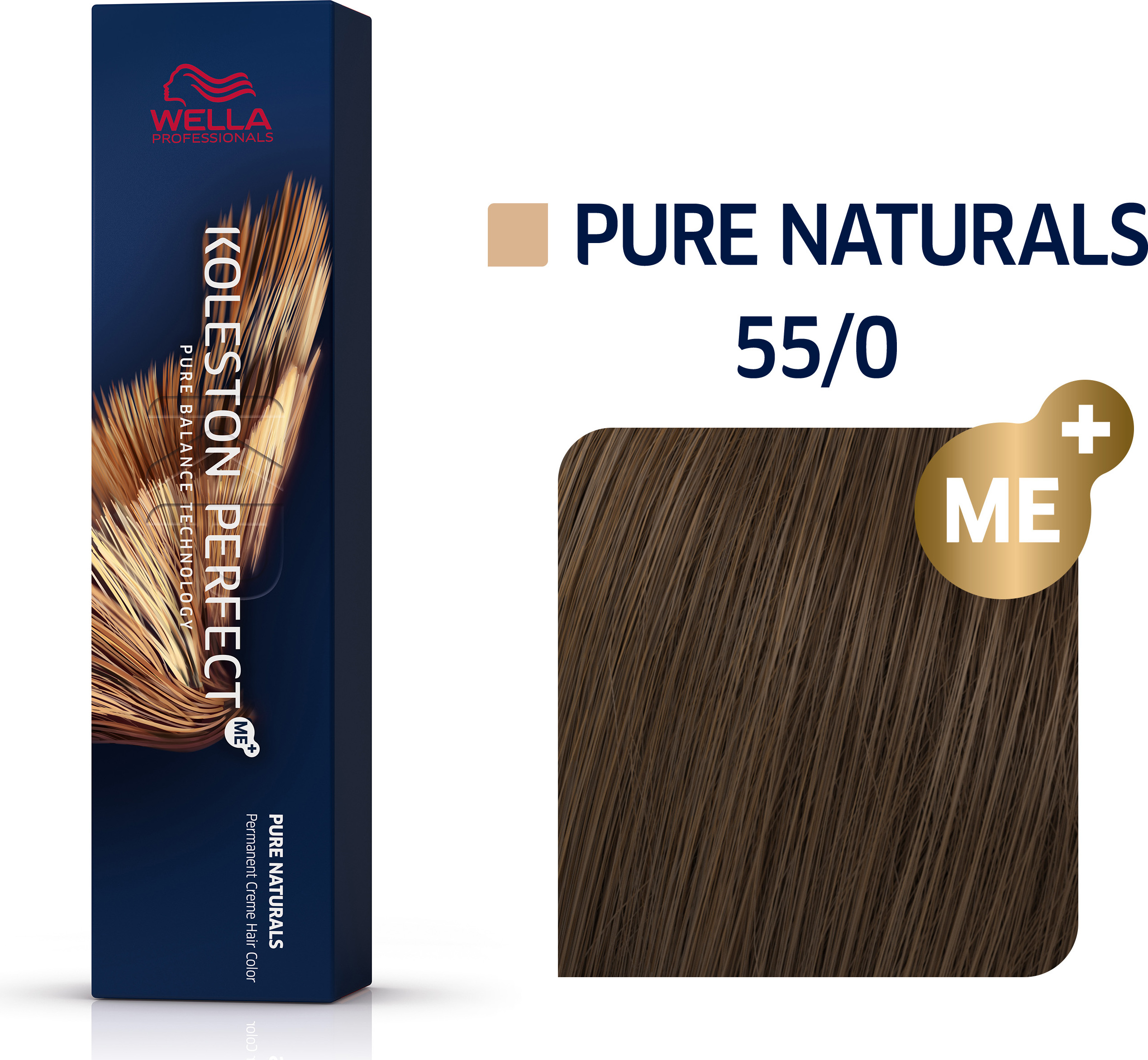 Wella Professionals Koleston Perfect Me+ Pure Naturals Professionelle permanente Haarfarbe 55/0 60 ml 81650458