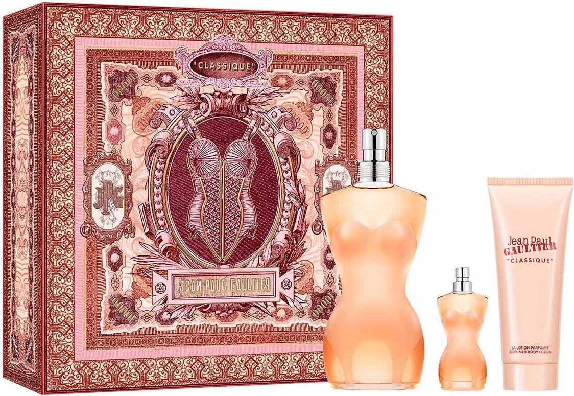 Jean Paul Gaultier Classique-Set Eau de Toilette Spray 100ml + Eau de Toilette Spray 6ml + Körperlotion 75ml
