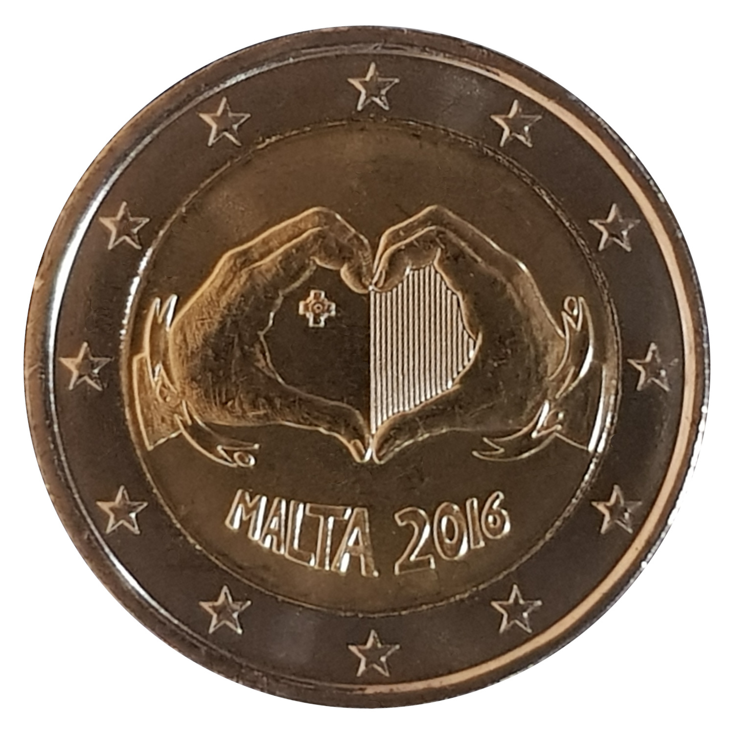 Waldemar Werner Versandhandel 2 Euro Münze Malta 2016 Solidarität durch Liebe Sondermünze UNC