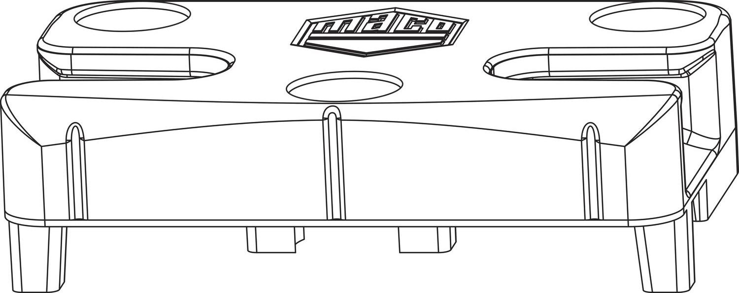 Maco Multi Schließteil iS 96144 - Schließblech für Sicherheitsschließzapfen für Kunststoffsysteme, Zinkdruckguss silberfärbig