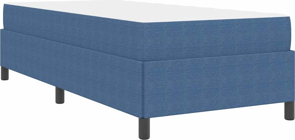 Bettgestell Blau 80 x 200 cm Cordstoff