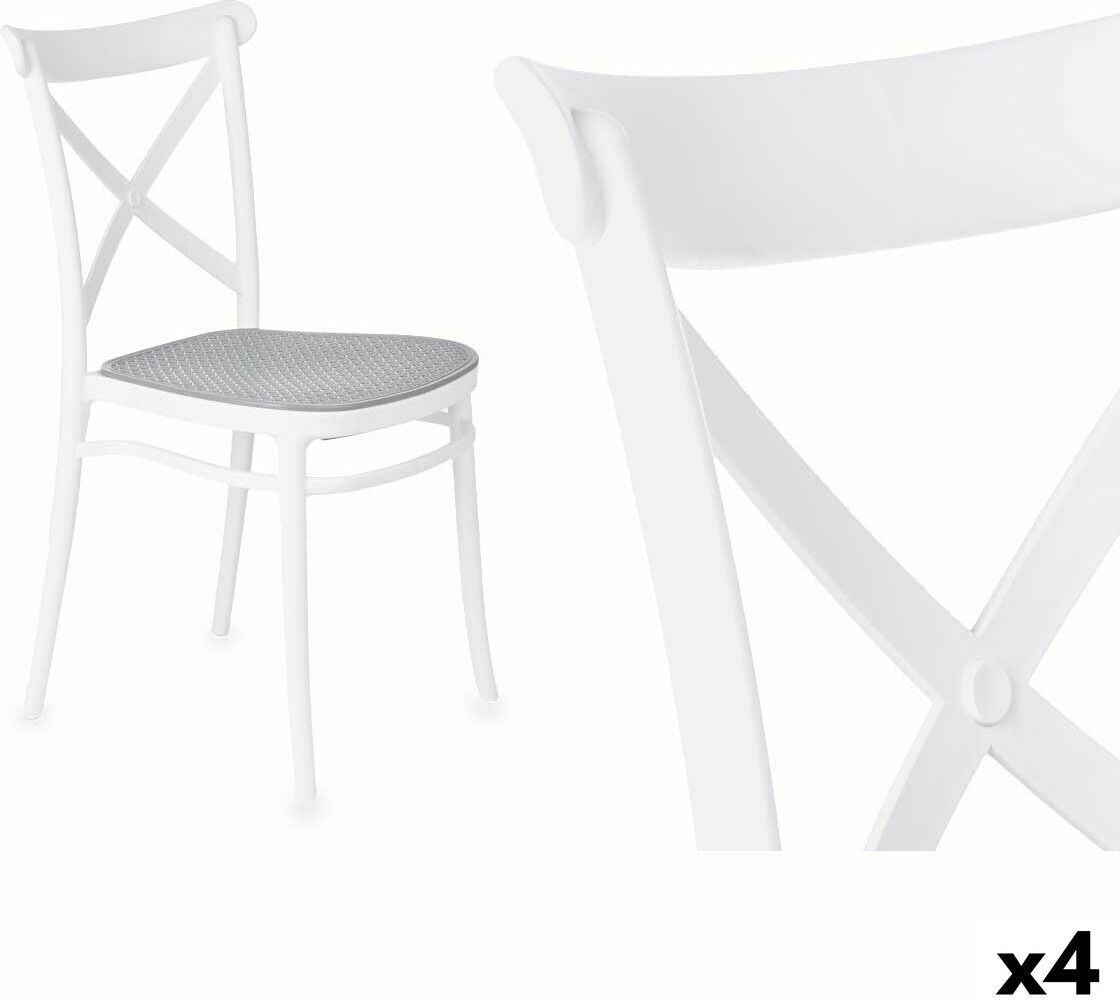 Stuhl Ibergarden PC-175 Weiß Grau 4 Stück