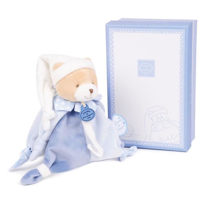 Doudou et Compagnie Paris DOUDOU ET COMPAGNIE Kirsche und Petit Chou - Schnuller Schnuller Clip Teddybär Petit Chou DC2714