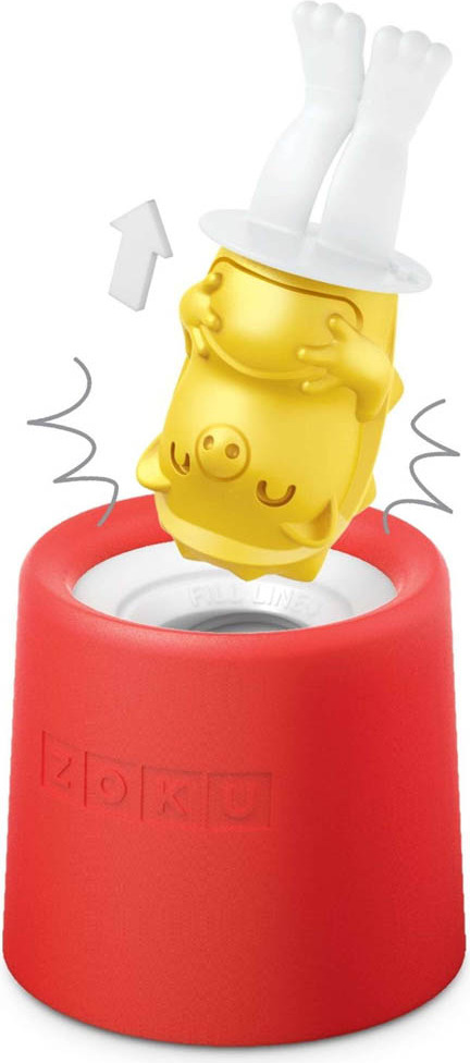 Eislutscher, Pop Maker, Igel, Polypropylen/Silikon, BPA frei, Rot - Zoku | Animal