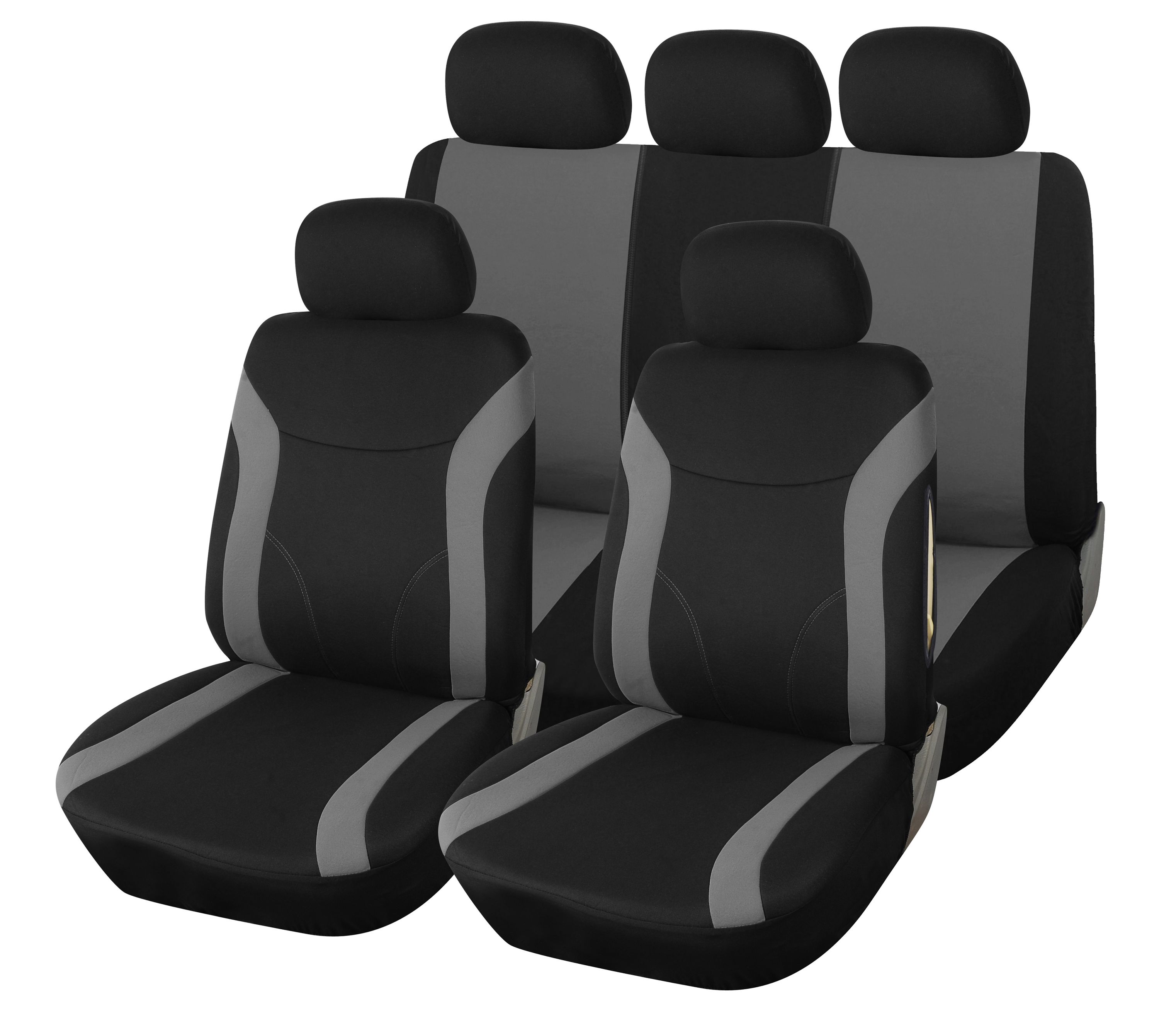 Sitzbezüge Schonbezüge SET EB Fiat Scudo Stoff dunkel grau