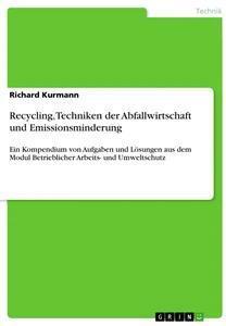 Sonstige Verlage Recycling, Techniken der Abfallwirtschaft und Emissionsminderung