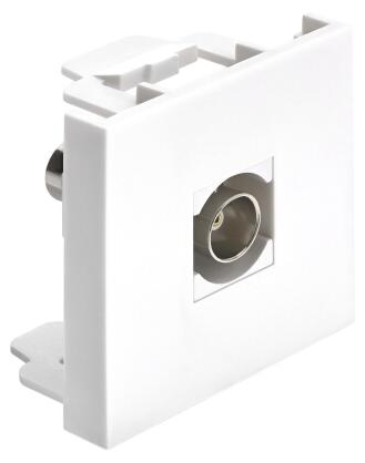 DeLOCK Easy 45 Modul BNC Buchse zu BNC Buchse weiß, BNC, BNC, BNC, Buchse, Buchse, 50 Ohm 91813