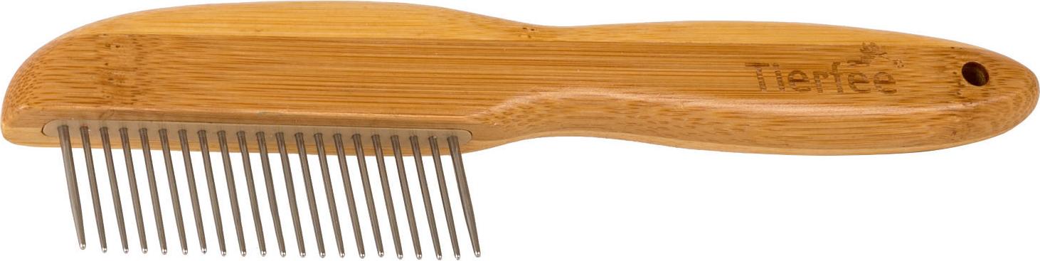 Tierfee Pflegekamm aus Bambus für Hunde und Katzen 015