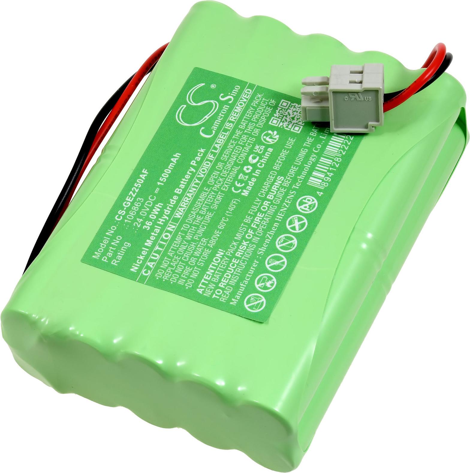 Powery Akku für GEZE DCU1-2M 80100404 Türantrieb G1.87.GEZ.1.2E