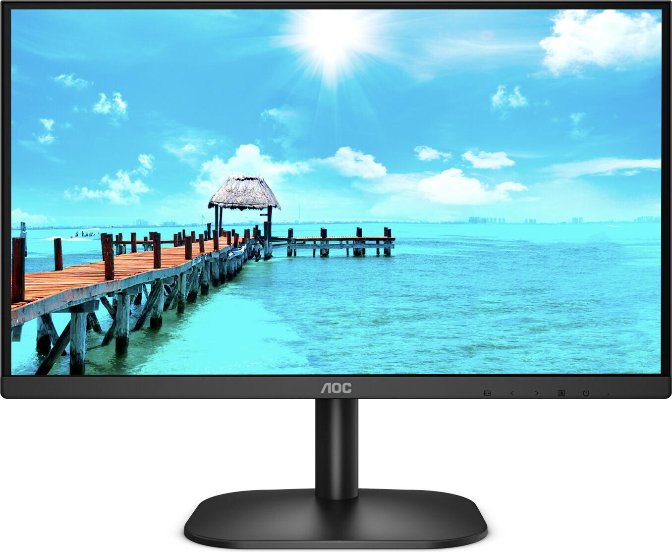 AOC 22B2M, 54,6 cm (21.5"), 1920 x 1080 px, Full HD, 4 ms, Čierna