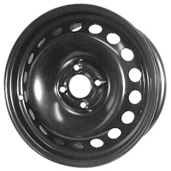 MWD Stahlfelge 15 Zoll, 6,5 Zoll Breite, 4 Loch, Lochkreis 100 mm, Einpresstiefe 45 mm, Schwarz 15153